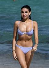 Cute brunette melissa blows big chili dog. Madison Beer in a Lavender Bikini at the Beach in Miami ...