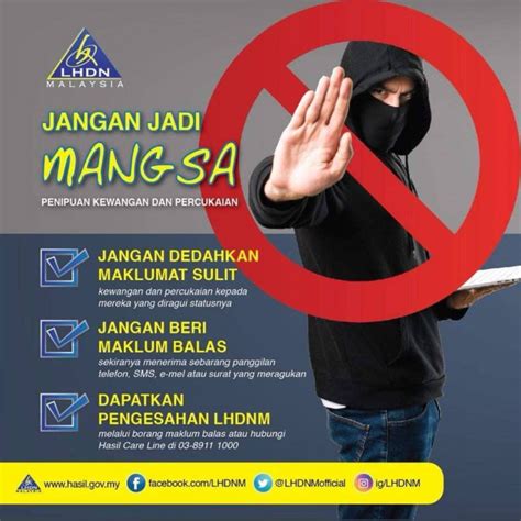 Hmm tapi macam mana kalau panggilan tersebut merupakan panggilan kecemasan daripada seseorang yang korang kenali? Waspada Mesej Penipuan Scammer Kononnya Dari LHDN ...