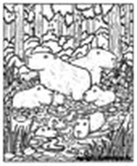 Capybara animal cartoon coloring page. Capybara - Animals Town