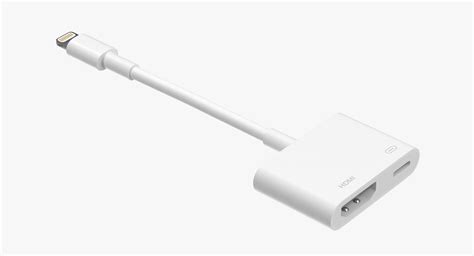 Use the lightning digital av adapter with your iphone, ipad, or ipod with lightning connector. 3d model apple lightning digital av