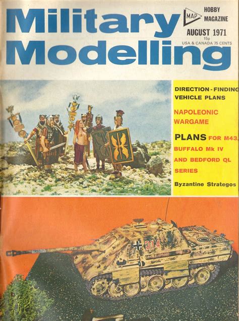 August 1971 famous birthdays and anniversaries. Doug Mason Figures: Military Modelling - Issue 8 - August 1971