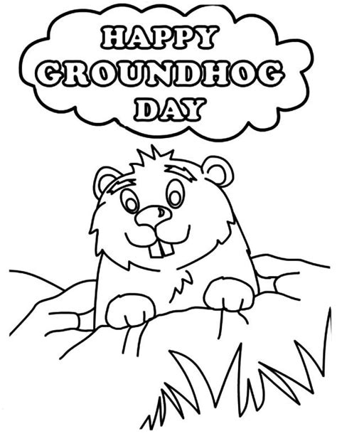 Structuring your preschool lessons around the alphabet is a great way to start planning. groundhog day coloring pages printable | Coloring pages ...