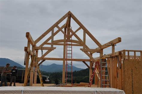 Add style, function, and sustainability to an outdoor space. A raising by TFBC member Cabin Creek Timber Frames ...