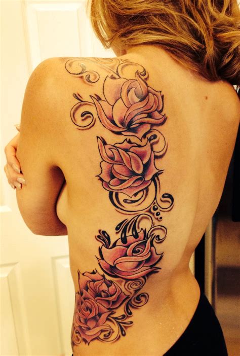 Trace the existing tattoo on your skin onto a piece of paper. Rose tattoo with shading | Rose tattoos, Cool tattoos, Tattoos