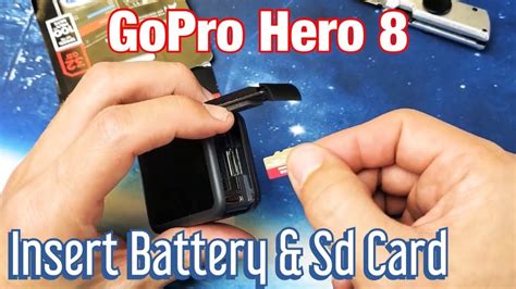 Gopro hero8 black — waterproof action camera with. How to Insert Battery & SD Card In GoPro Hero 8 Black - YouTube