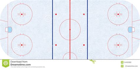 Das eishockey spielfeld hat eine länge von m und eine breite von m. Eishockeyfeld - Regelung NHL Vektor Abbildung ...