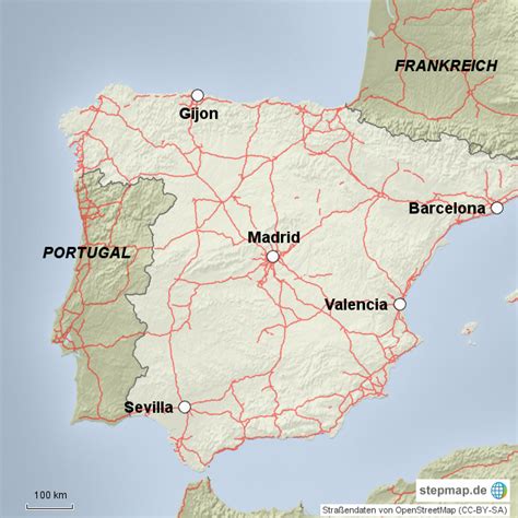 Karte von spanien (land / staat) | welt atlas.de spanien karte autonome regionen google search (mit bildern. StepMap - Karte Spanien mit Autobahnen - Landkarte für Spanien