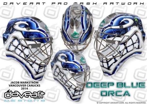 Canucks' goalie masks are a mix of the comic and colorful - TheHockeyNews