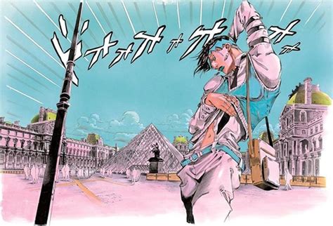 It's a celebration of humanity. JoJo's Bizarre Adventure Rohan goes to the Louvre art by ...