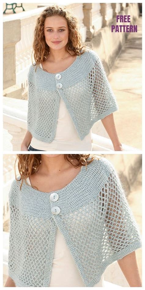 You have probably experienced it before: Milano Shoulder Wrap Lace Poncho Free Crochet Pattern ...