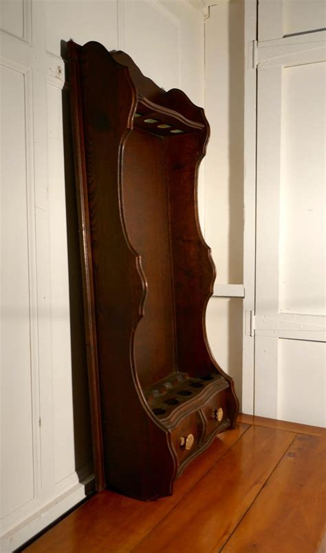 Looking for the perfect gun rack or pistol rack? 19th Century French Oak Hunting Lodge Shot Gun Rack For ...