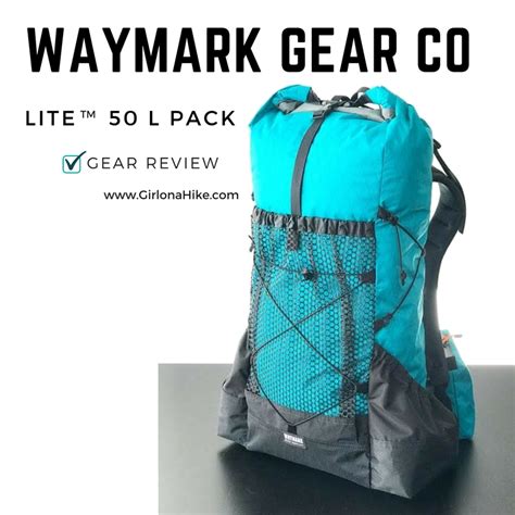 Waymark Gear Co. LITE 50 Liter Pack, Ultralight Thru Packs, Ultralight Backpac… | Lightweight ...