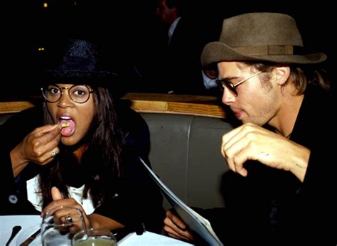 As for tyson's claims pitt was shouting don't hit me, givens laughed. Robin Givens and Brad Pitt (1989) - #1980s #1989 #actor # ...