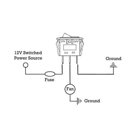 Rocker switch wiring inside 12v light switch wiring diagram, image size 614 x 562 px, and to view image details please click the image. MANUAL ROCKER ELECTRIC FAN TOGGLE SWITCH WIRING KIT 12V UNIVERSAL FOR - American Volt