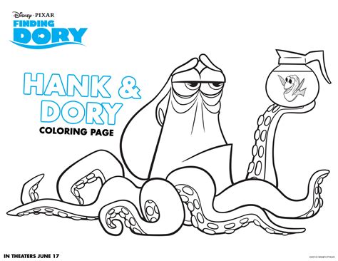 Finding dory coloring pages are now available to download and print for free! FINDING DORY Coloring Sheets #JustKeepSwimming # ...