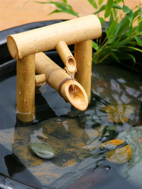 Latest homemade indoor water fountain. An Enourmous Bamboo Fountain Collection | Bamboo water ...