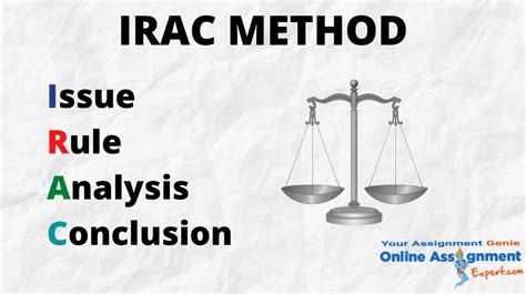 Issue, rule, application, and conclusion.it functions as a methodology for legal analysis. IRAC Format Law Assignment Help in Australia | Upto 50% Off by Top Experts
