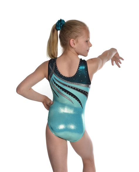 Top site for we are little stars models: 2017 Flare - Mint - Little Stars Leotards