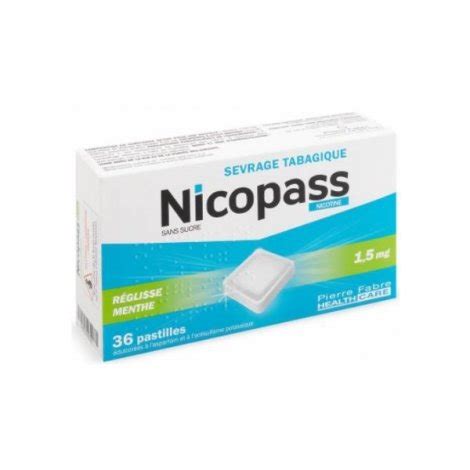 We did not find results for: Nicopass 36 Pastilles 1,5 mg Réglisse Menthe Sans Sucre