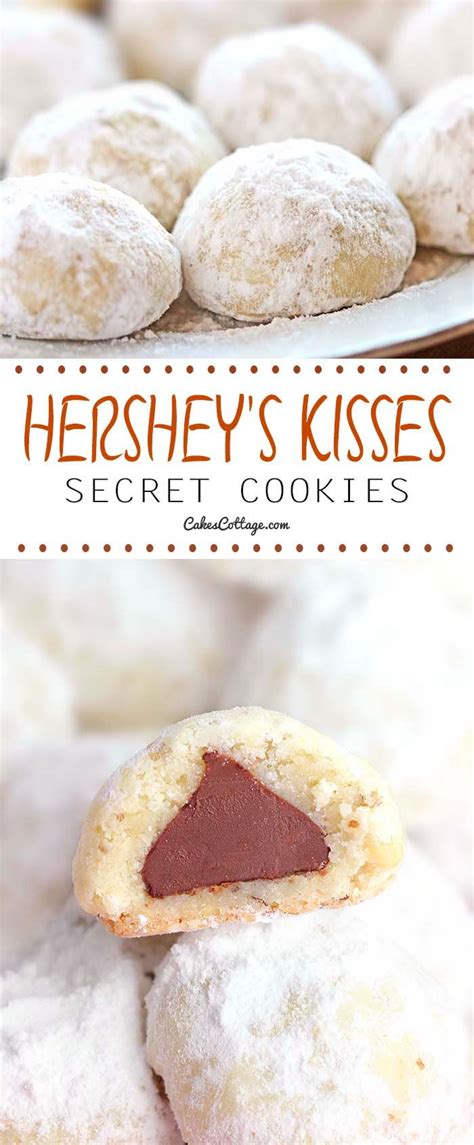 Theyre both a great party munchie and a yummy party favor. Hershey's Secret Kisses Cookies | Recipe in 2020 (With ...