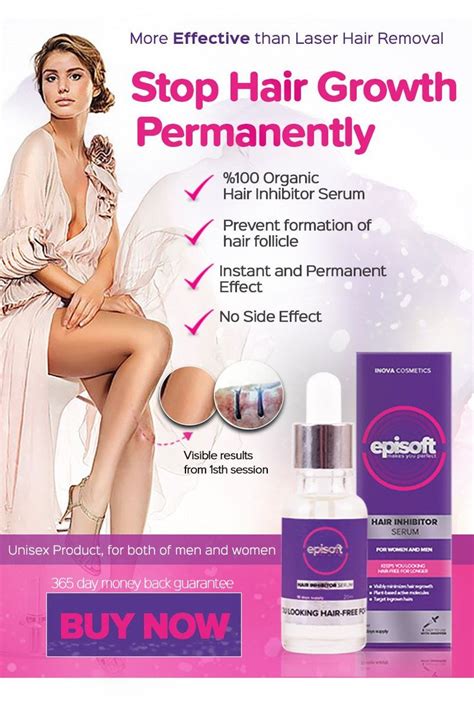 Part hair into 1/4 sections and apply directly to your entire scalp. Episoft Hair Inhibitor Serum | Serum, Hair growth ...