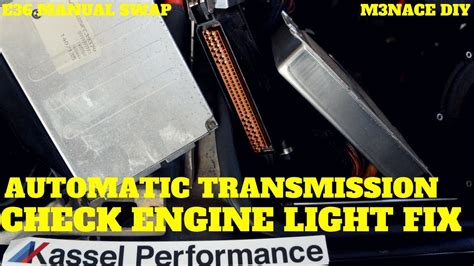 In return, the engine control unit. E36 Manual Swap Check Engine Light Fix - YouTube