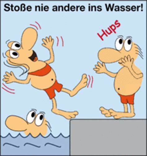 Ihr habt die baderegeln schon ausgemalt? Wasserwacht Manching - Baderegeln