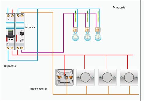 Schéma électrique-minuterie electrique: Minuterie simple - cours ...