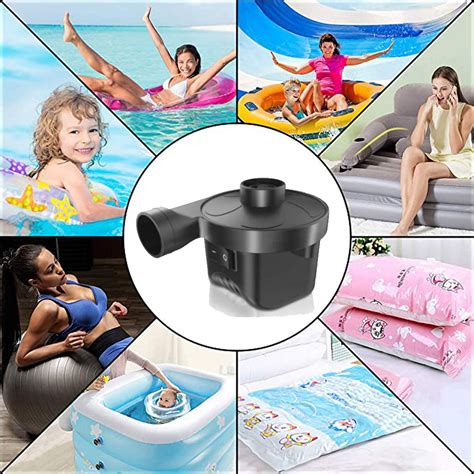 Can be used for overnight guests or on any camping adventure so you can sleep comfortably. IMAGE Electric Air Pump Air Mattress Pump Portable Quick ...