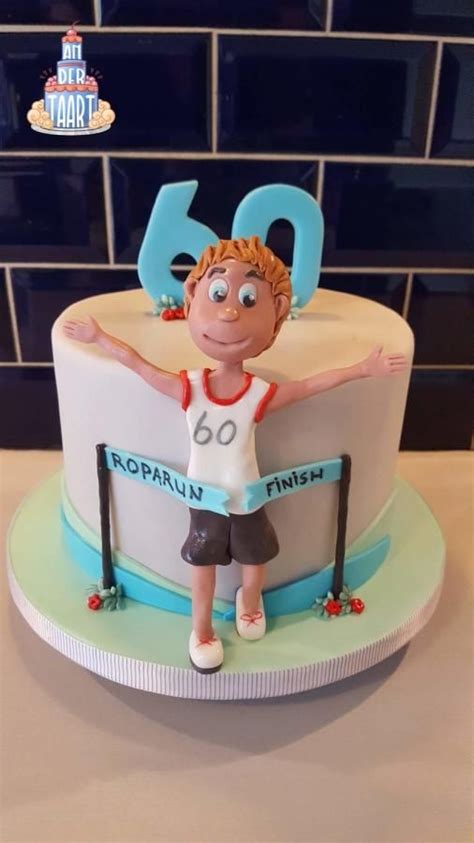 We also customize cakes,give us the design you want and just upload a cake that you have made with a short description. Runner cake by Anneke van Dam | 40th birthday cakes, Running cake, Birhday cake
