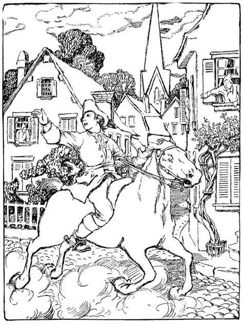 Paul revere history coloring page this american history timeline for kids helps teach the important events that shaped the united states. Paul Revere? | Kleuren