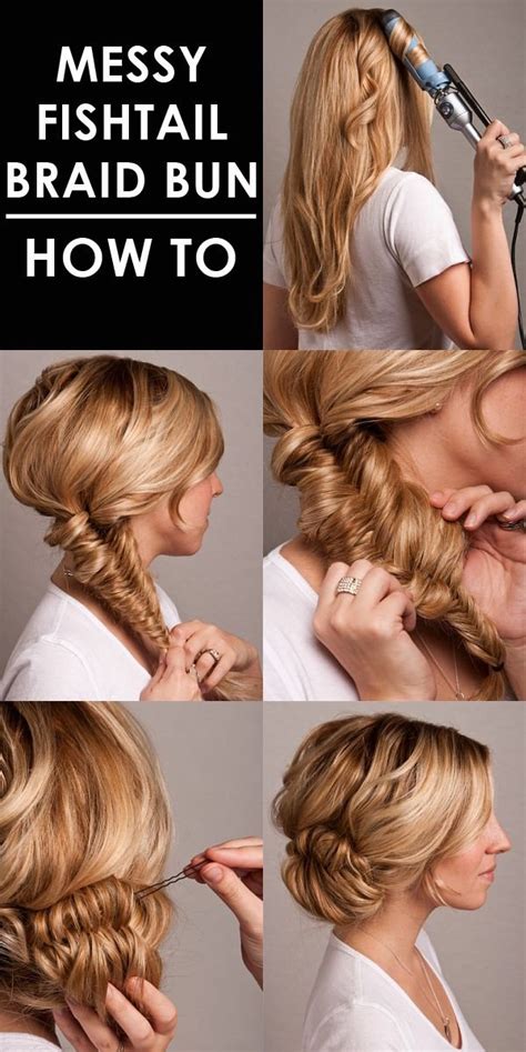 It looks beautiful and is perfect for a bride. Gorgeous Messy Fishtail Braid Prom Updo 2015 - Tutorial