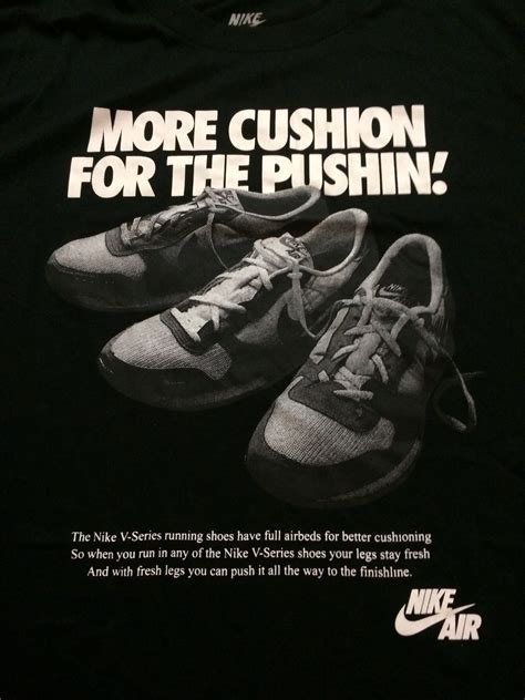Sell custom creations to people who love your style. Nike Air Promo V-Series Running Shoe T-Shirt Sz 2XL Cushion For The Pushin! - T-Shirts