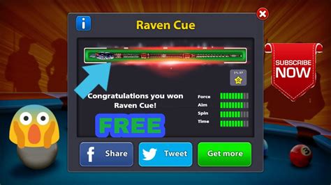 Www.8ballerclub.com for cue & coins links to your inbox! 8 BALL POOL - WE GOT THE FREE RAVEN CUE !!!😱😱😱😱 - YouTube