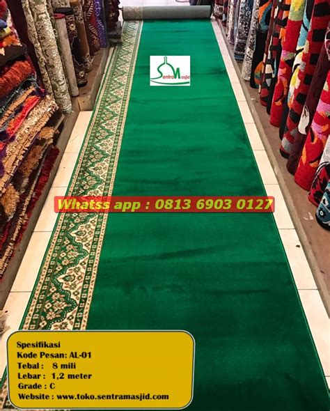 Karpet lantai vinyl plastik ukuran 200cm (2 m) tbl 0.35mm kilaprp30.000: Harga Karpet Masjid Meteran di Solo - Hub: 081369030127 ...