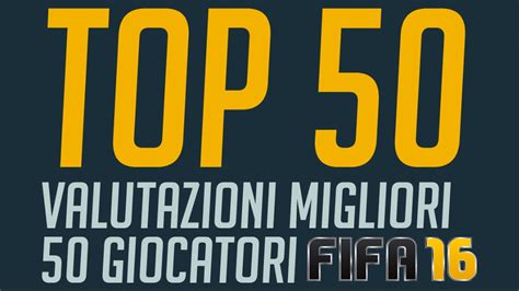 Palla cross effetto dribbling finalizzaz. FIFA 16 - VALUTAZIONI MIGLIORI 50 GIOCATORI (TOP 50) - YouTube
