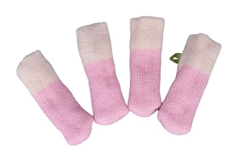 Fit to wooden furniture legs to create unique chairs, sofas and tables. 4pcs Knit Chair Table Furniture Foot Leg Sleeves Covers ...
