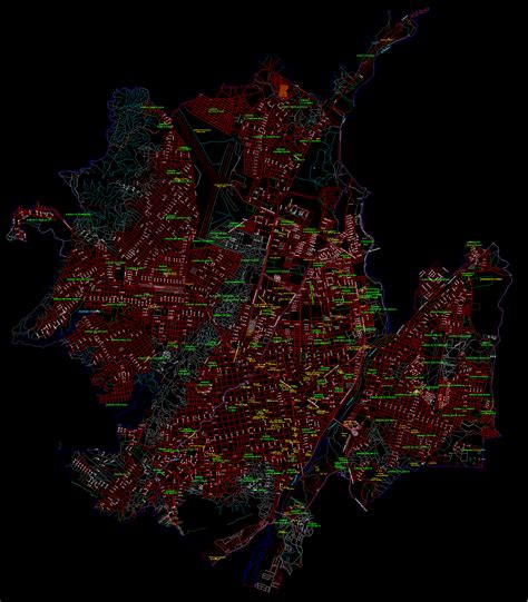 Mapa jest uplastyczniona, aby móc pisać i usuwać na niej, tak jakby była zapisywalną tablicą pokrytą suchymi markerami typu bic. Área Metropolitana de Cúcuta