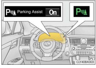 I would be honored to help. Lexus RX Owners Manual (RX450h) - Intuitive parking assist - Using the driving support systems