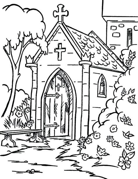 It is one of the important festivals for christians, and it is also known as a moveable feast. Easter Church Coloring Pages at GetColorings.com | Free ...