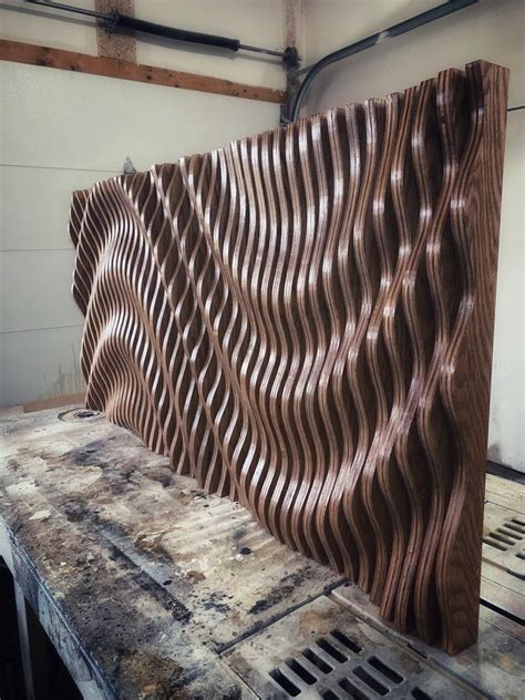 It can be adapted in numerous shapes, forms, and sizes. Large Wooden Wall Art, Parametric Sculpture, Wood ...