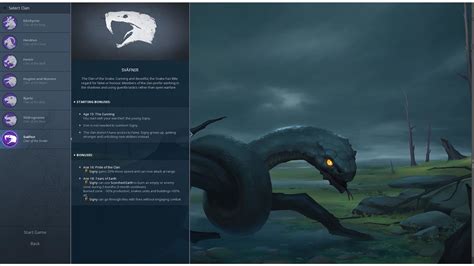 The clan of the snake. Northgard - Sváfnir, Clan of the Snake Clé Steam / Acheter et télécharger sur PC, Mac et Linux