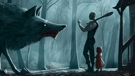 Looking for the best wallpapers? ArtStation - Big bad wolf & Protect the children, Mathieu ...