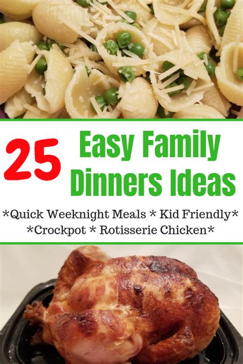 25 Easy Family Dinner Ideas for Weeknight Meals | Happy ...