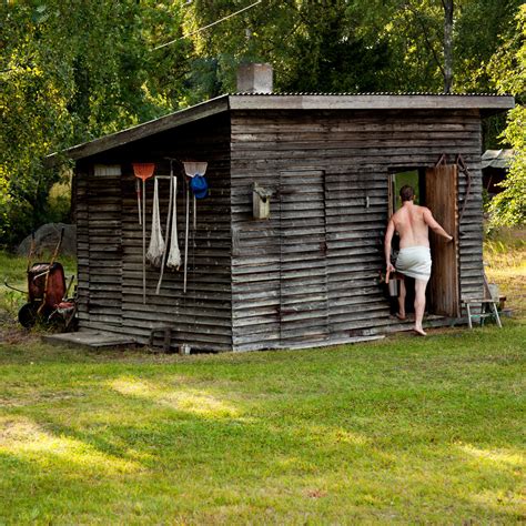 Not when it was heated, of course, but it. sauna