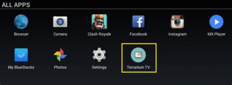 18 famous youtubers use our apps. check the icon of terrarium tv on bluestacks homepage ...