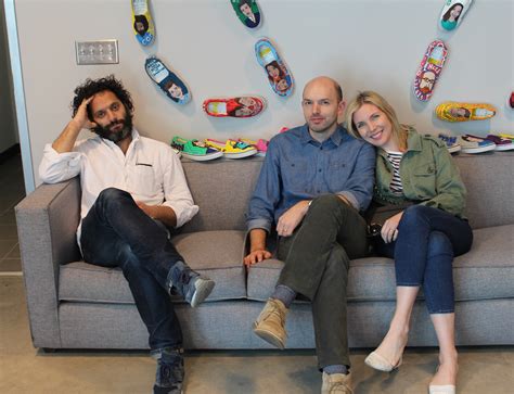 A lot of time has passed since they last chanted beetlejuice, beetlejuice, beetlejuice! Great photo of Jason, Paul, and June after recording the ...