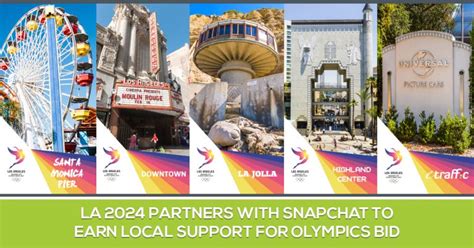 These are the best ways to get in touch with them. LA 2024 Partners with Snapchat to Win Olympics Bid