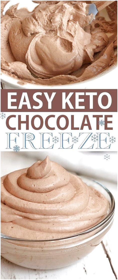 Having options for low carb dessert recipes can help you stay on track! Easy Keto Chocolate Frosty (The BEST low carb dessert recipe ever!) #WeightlossCarbohydrates ...