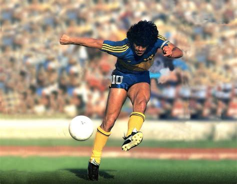 Maradona 10 customized 1981 boca juniors home long sleeve retro soccer jersey. Maradona Boca Juniors Wallpapers - Wallpaper Cave